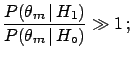 $ f(\theta_m\,\vert\,H_1)$