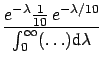 $\displaystyle f(\lambda\,\vert\,x=0)$