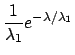 $\displaystyle (1+\lambda_\circ)
e^{-\lambda\,(1+\lambda_\circ)/\lambda_\circ}$