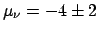 $\displaystyle \frac{1}{\sqrt{2\,\pi}\,2}\,e^{-\frac{[\mu-(-4)]^2} {8}}$