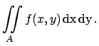 $\displaystyle f(x,y) = \frac{\partial^2F(x,y)}{\partial x\partial y}\,.$