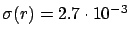 $ [r]=2.7\cdot 10^{-3}$