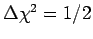 $\Delta\chi^2=1/2$