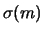 $ \sigma(m)$