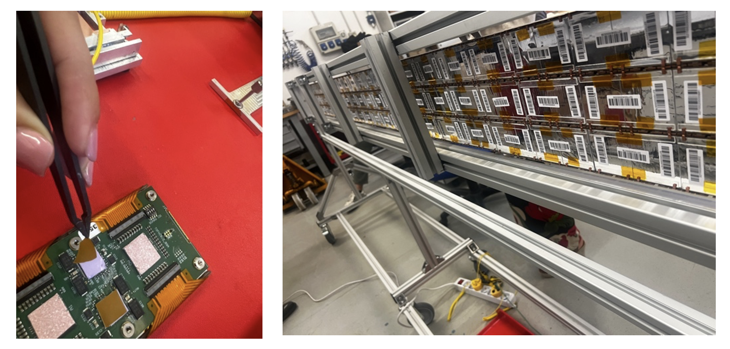 BTL module production and tray assembly at the Milan center