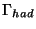 $\Gamma_{had}$