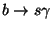 $b \to s\gamma $