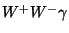$W^+ W^- \gamma$