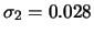 $ \sigma_2 = 0.028$