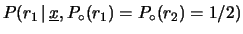 $ P(r_1\,\vert\,\underline{x})$