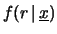 $ \underline{X}=\underline{x}$