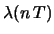 $\displaystyle {\cal N}(\lambda(n\,T), \sqrt{\lambda(n\,T)})$