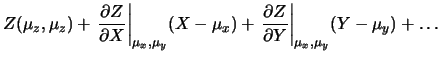 $ Z=Z(X,Y)$