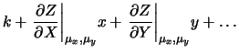 $\displaystyle Z=Z(X,Y)$