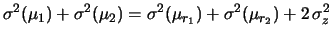 $\displaystyle \sigma^2(D)$