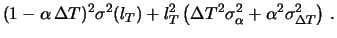 $\displaystyle \sigma^2(l_{T_\circ})$