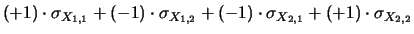 $\displaystyle \sigma^2(\mu_{r_1})+ \sigma^2(\mu_{r_2})+
4\, \sigma_Z^2$