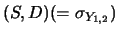 $\displaystyle \sigma^2(D) (= \sigma_{Y_{2,2}})$