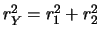 $ \sigma_Y = \vert\sigma_1-\sigma_2\vert$