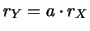 $ \sigma_Y = a\cdot \sigma_X$