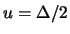 $\displaystyle u=\frac{2\Delta}{\sqrt{12}}=\frac{\Delta}{\sqrt{3}}
=0.58\Delta\approx 0.6 \Delta\,.$