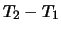 $\displaystyle \rho(T_1,T_2)$