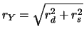 $ d=a-b \pm \sqrt{\sigma_a^2+\sigma_b^2}$