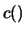 $ (c) = c(\underline{x},\underline{y})$