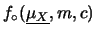 $\displaystyle \Pi_i f(x_i, y_i\, \vert \,\mu_{X_i}, m, c) \cdot
f_\circ(\underline{\mu_{X}}, m, c)\,.$