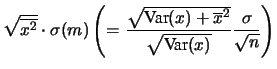 $\displaystyle \overline{y}-\widehat{m}\cdot\overline{x}$