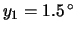 $ y_1=1.5\,^\circ$