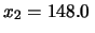 $ x_2=148.0\,$