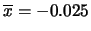 $ \overline{x} = 1000000.24$