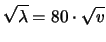 $\displaystyle E[X] = \lambda = 6400\cdot v$