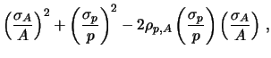 $\displaystyle \frac{A}{p}\, ;$