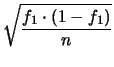 $\displaystyle \frac{n_1 - n_2}{n_1+n_2} = f_1 - f_2$