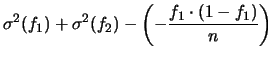 $\displaystyle Cov(f_1,f_2)$