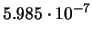 $\displaystyle 3.035\cdot 10^{-7}$