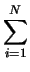 $\displaystyle \sum_{i=1}^N$