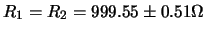 $\displaystyle V_{out} = V_{in}\frac{R_2}{R_1+R_2} =
V_{in}\frac{1}{1+ \frac{R_1}{R_2}} = V_{in}\cdot\pi, $