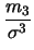 $\displaystyle \frac{m_3}{\sigma^3}$