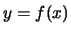 $ y=f(x)$