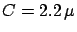 $C=2.2 \mu$