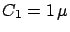 $C_1=1 \mu$