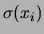 $ \sigma(x_i)$