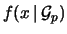 $\displaystyle f(x\,\vert\,{\cal G}_p)$