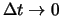 $\displaystyle \Delta t = \frac {t}{n}\,.$