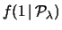 $\displaystyle e^{-\lambda}\,,$