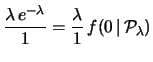 $\displaystyle f(1\,\vert\,{\cal P}_\lambda)$