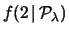 $\displaystyle \frac{\lambda\, e^{-\lambda}}{1}
= \frac{\lambda}{1}\,
f(0\,\vert\,{\cal P}_\lambda)$